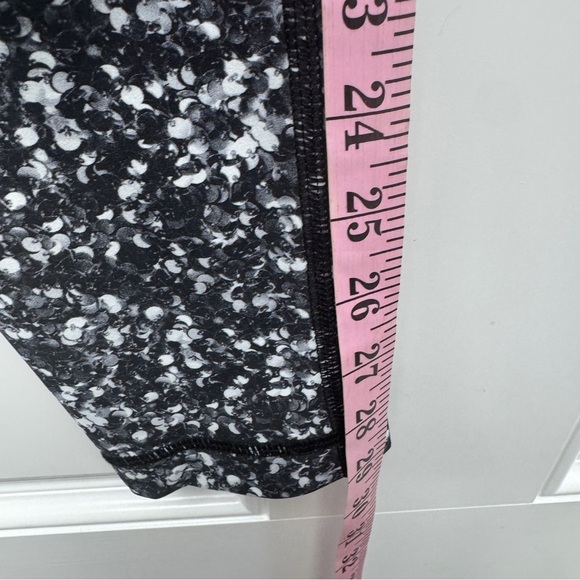 Lululemon Shine Tight Shimmy Shimmer Black White Leggings - Picture 9 of 15